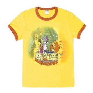 Lady & The Tramp   Pasta Girls Youth Ringer T Shirt