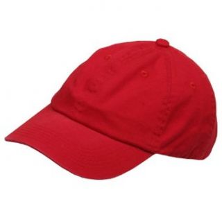 Youth Washed Chino Twill Cap Red W19S23C Clothing