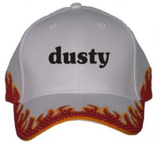 dusty Orange Flame Hat / Baseball Cap Clothing