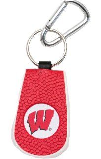 NCAA Wisconsin Badgers Team Color Basketball Keychain