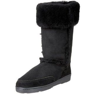 Minnetonka Womens Sheepskin Cuff Boot Shoes