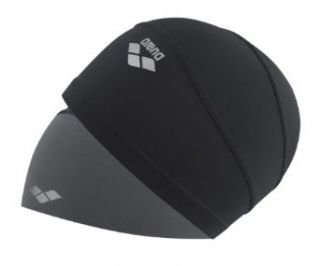 Arena Smartcap Polyester Swim Cap (Black/Grey/Black, Small