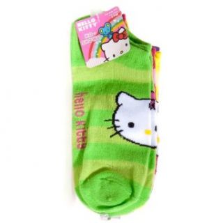 Hello Kitty Girls No Show Socks 5 Pair Size 9 11