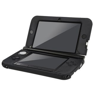 NinDS 3DS   BasAcc Black Silicone Case for Nintendo 3DS XL