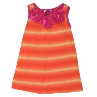 Funkyberry Girls A line Tie Dye Orange Dress