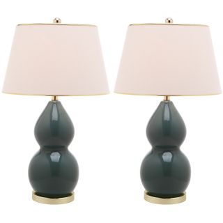 Zoey Double Gourd 1 light Marine Blue Table Lamps (Set of 2) Today $
