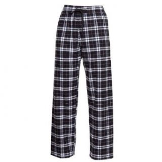 Black and White Check Flannel Tie Cord Plants, Unisex