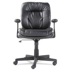 OIF Black Swivel/Tilt Leather Task Chair