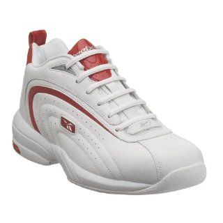 com Reebok Mens Pivot II Basketball Shoe,White/Red/Silver,7 M Shoes