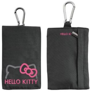 ETUI Hello Kitty noir motif chat avec mousqueton taille L 116 x 63 x