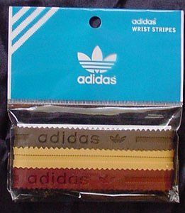 Adidas Wrist Stripes Stylized Baller Bands Chocolate