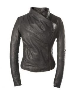 E Funk Womens 100 % Lamb Leather Fitted Smart Jacket