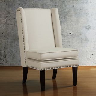 Wing Natural Linen Dining Chair
