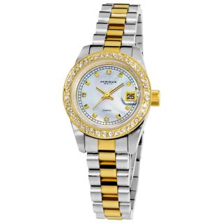 Akribos XXIV Womens Diamond Quartz Bracelet Watch MSRP $645.00 Today