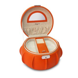 Orange Allison Leather Jewelry Box