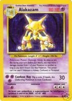 Pokemon Card 1/102   ALAKAZAM (holo foil) Toys & Games