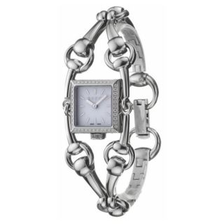 Gucci 116 Signoria Stainless Steel Diamond Womens Quartz Watch