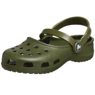 Crocs Womens Mary Jane,Army,12 M Shoes