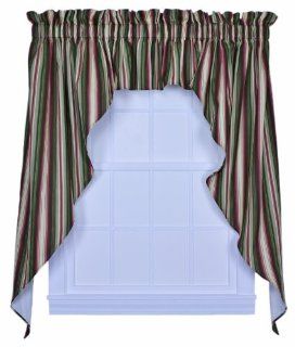Ellis Curtain Montego Stripe 102 Inch by 36 Inch 3 Piece