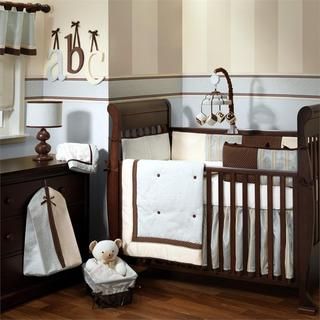 Lambs & Ivy Park Avenue Baby 5 piece Crib Bedding Set