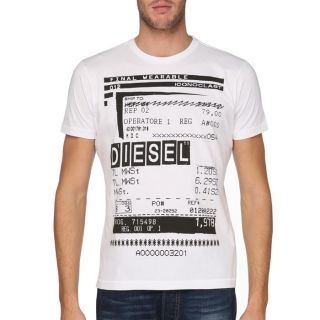 DIESEL T Shirt Barco Homme Blanc   Achat / Vente T SHIRT DIESEL T