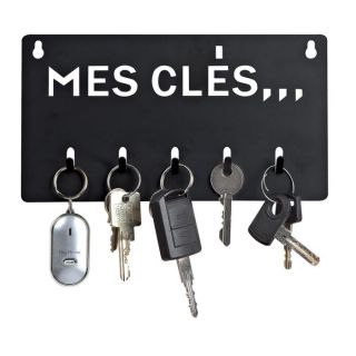 Accroche clés en métal noir mes clés DE116   Achat / Vente VENTOUSE