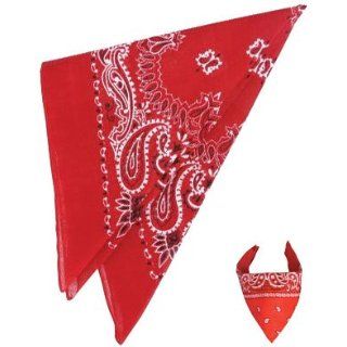 red handkerchief bandanas   Clothing & Accessories