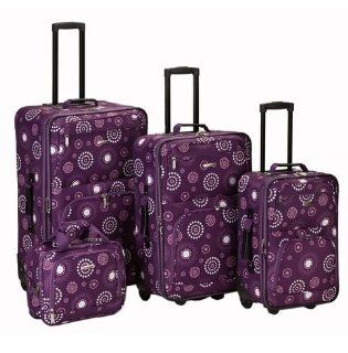 Fox Luggage F108 Purple Pearl 4 Pc Pucci Luggage Set