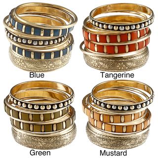 Ariel Bangle Bracelets (Set of 7) (India)