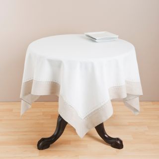 Saro Square Embroidered Hemstitch Table Topper Today $32.99   $49.99