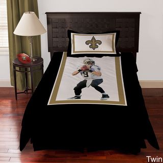 New Orleans Saints Drew Brees 4 piece Comforter Set