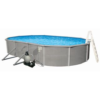 Belize Above Ground 21 x 41 foot Oval Pool Package