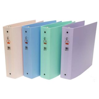 Heavy duty Poly Plastic 2 inch Binders in Assorted Colors (Pack of 12