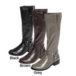 Journee Collection Womens Buckle Accent Boots Today $43.49 3.8 (13