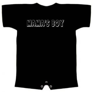 Babies Romper Funny T Shirt (MAMAS BOY) Infant Toddlers