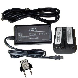 HQRP AC Power Adapter / Charger and Battery compatible with Sony
