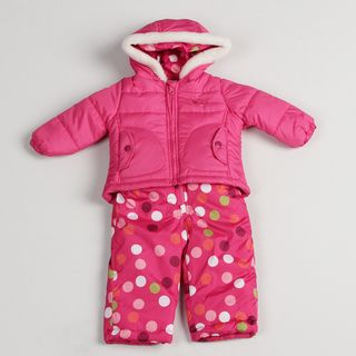 Osh Kosh Infant Girls Polka Dot Snowsuit