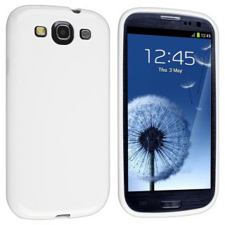 White Jelly TPU Rubber Skin Case for Samsung Galaxy S III i9300