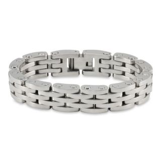 Stainless Steel Mens Brushed and Polished Bracelet