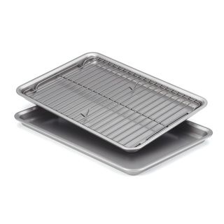 KitchenAid 3 piece Cookie Pans with Cooling Rack Bakeware Set