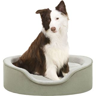 Soft Touch Sage Faux Suede Oval Cuddler Pet Bed