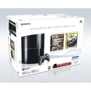 PACK SONY PS3 80 Go + GT 5 Prologue (course) + GTA   Achat / Vente