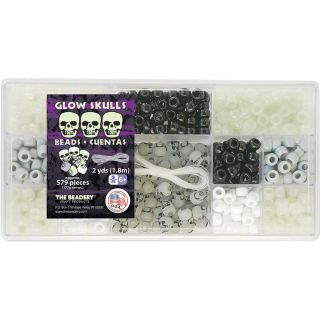 Bead Box Kit 579 Beads/Pkg Glow Skulls Today $10.49 5.0 (1 reviews