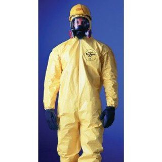 Dupont   Tychem Qc Coveralls Tychem Qc Coverall Yellow Zip Ft Sg Hd