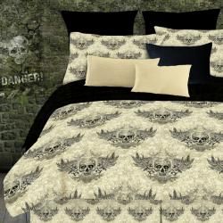 Street Revival Winged Skull Twin size 6 Piece Bed in a Bag with Sheet