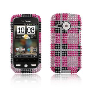 Premium HTC Eris 6200 Pink Big Checker Protector Case