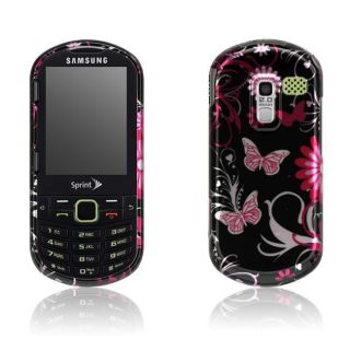 Samsung Restore M570 Pink Butterfly Design Crystal Case