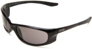IZOD Mens IZ 132 11 Rectangle Sunglasses,Black & Black