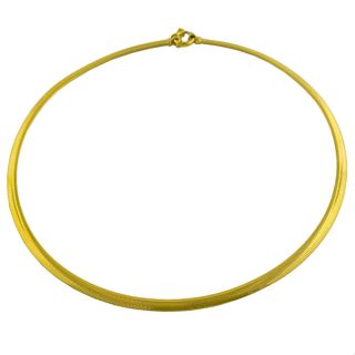 14k Yellow Gold 17 inch Omega Chain Necklace