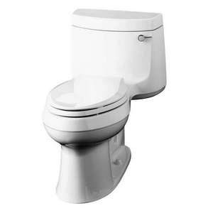 KOHLER K 3489 RA 0 Cimarron Comfort Height Elongated Toilet, White